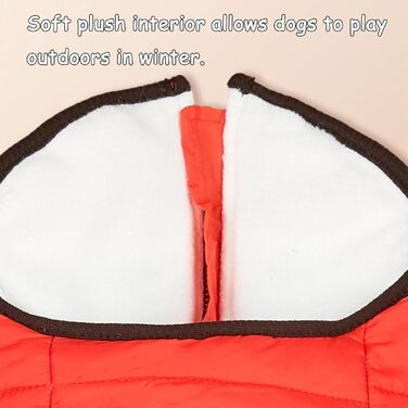 Водонепроникна зимова куртка для собак, велика (XXL), рожева, з інтегрованим повідком