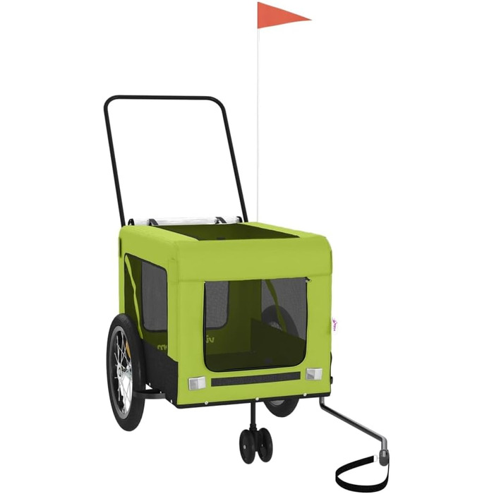 Причіп для собак та котів Eisen-Rahmen, Oxford-Gewebe, PVC-дах, 63x123x66 см, чорний, модель 93916