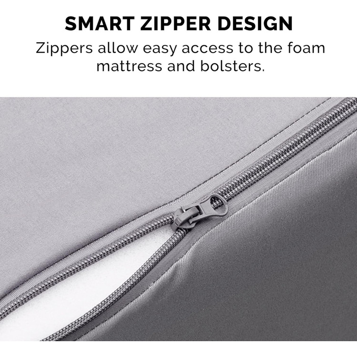 Ліжко для собак Furhaven великого розміру з ортопедичним матрацом, стиль дивана, знімний, пральний чохол (76 x 51 x 15 см, сірий титан)