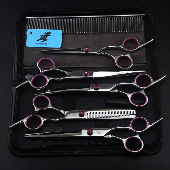Набір професійних ножиць для грумінгу котів та собак, набір для догляду за шерстю