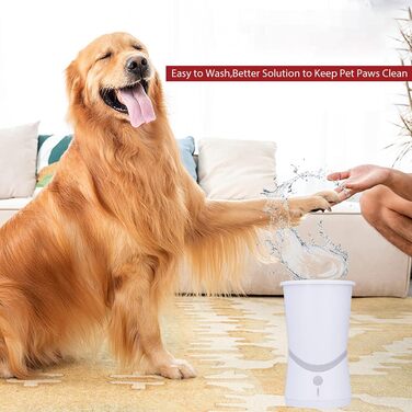 Електричний очищувач лап для собак та котів, портативний, з м'якою силіконовою щіткою