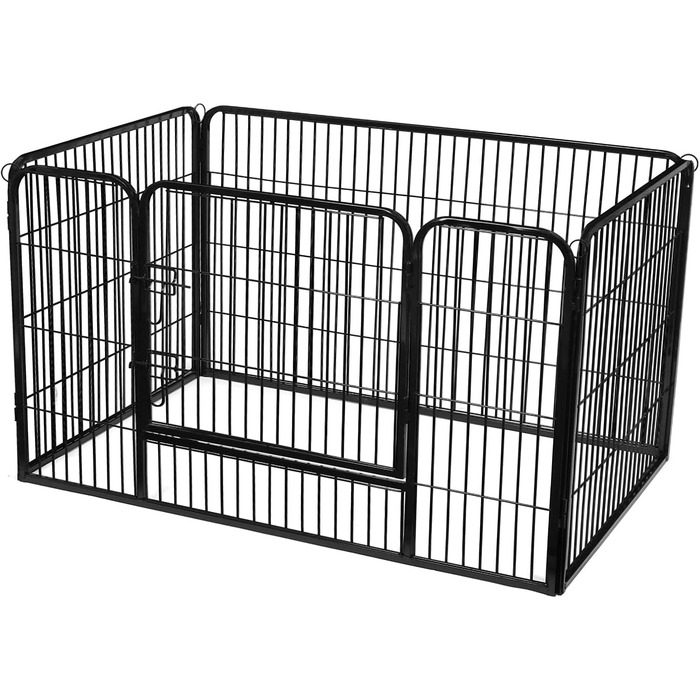 Вольєр для тварин Feandrea Freilaufgege, портативний, 122x80x70 см, чорний, PPK04BK