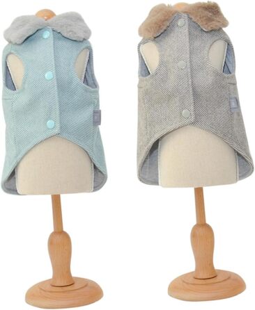 Тепла бавовняна жилетка для маленьких собак. М'який одяг для цуценят, халат для домашніх тварин на осінь та зиму. Комфортний костюм для вигулу на вулиці. Розмір до 5 кг.