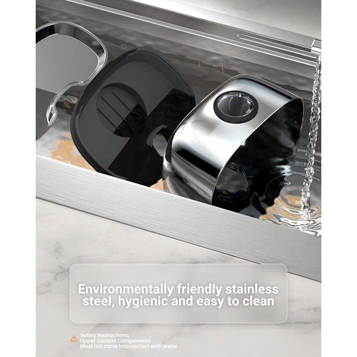 Джерело води для собак з LED-сенсором, фонтанчик для котів бездротовий, 4-шарова фільтрація, нержавіюча сталь, 5.0L