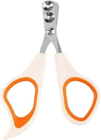 Тримeр для кігтів котів з захистом, подвійний отвір, 5 шт., помаранчевий