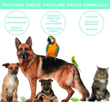 Чохол на автокрісло для собак PARENCE. - захисна килимок для тварин, водовідштовхувальний, захищає від бруду, шерсті та іншого сміття