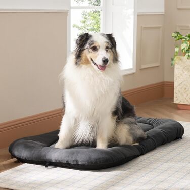 Килимок для собак BEDSURE: м'який та зручний лежак для великих собак, 89x56 см (120x74 см), антиковзаюча підкладка, темно-сірий