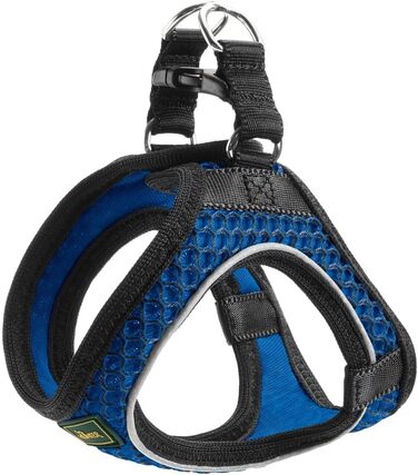 Шлея для малих собак HUNTER HILO COMFORT, сіточка, відбивачі, синя, 33-36 см