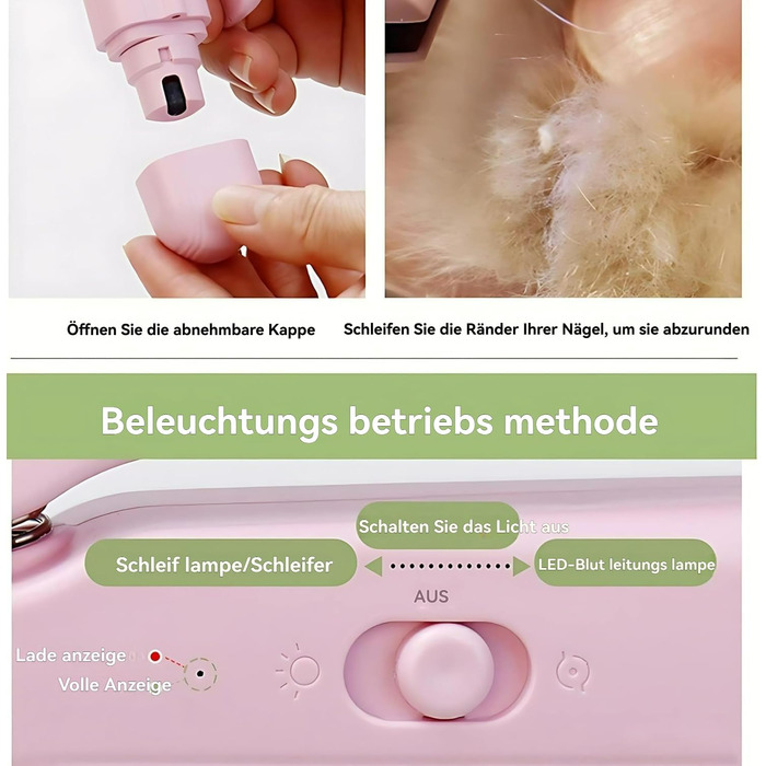 LED-крила для стрижки кігтів собак і котів - 2-в-1, безпечна грумінг-крила з підсвічуванням