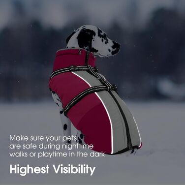 Теплий зимовий одяг для собак SUNFURA: водонепроникна куртка з інтегрованим шлейкою, фліс, для маленьких собак (Чихуахуа, Мальтезе), XS, рожевий