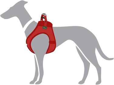Шлея для собак HUNTER Love, червона, розмір XS-S