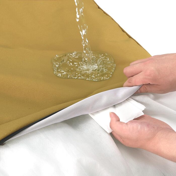 Крісло-ліжко для собак Sytopia з тканини для яхт, 106,7 см, миється та водонепроникне, знімний чохол, підходить для великих собак, для дому, вулиці, вольєру або тераси, темно-сірий (X-Large, жовтий)