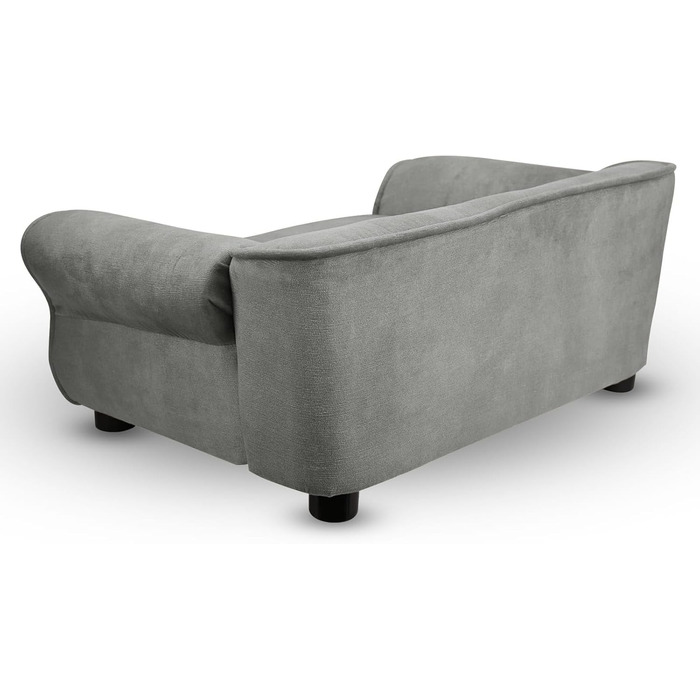 Диван для домашніх тварин MG Design сірого кольору – міцний дерев'яний каркас, м'яке оздоблення, легкий у догляді – диван для собак та котів, готовий до використання.