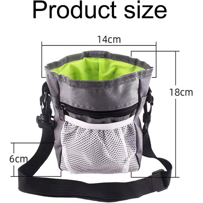 Сумка для ласощів для собак, для тренувань та прогулянок, з тримачем для пакетів, регульований ремінь, для цуценят та подорожей