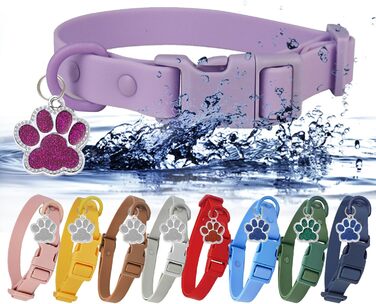 Персоналізоване собаче ошийник з металевою застібкою, двостороннє оксамитове ошийник з іменем та номером телефону, регульовані розміри для собак маленьких, середніх та великих порід