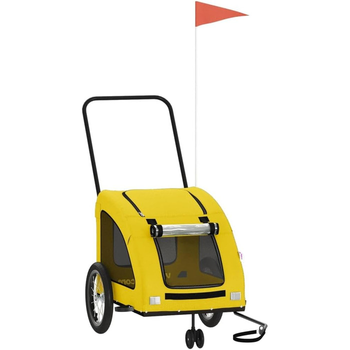 Причіп для велосипеда жовтого кольору Oxford, матеріал: оксфордська тканина та метал, для собак та котів, LH8939