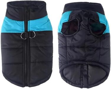 Зимовий одяг для собак, теплий, водонепроникний, для великих, середніх та маленьких собак, включаючи Golden Retriever (зелений, блакитний, 2XL)