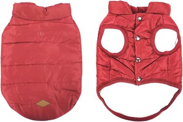 Зимовий одяг для собак Meioro: тепла куртка, флісова жилетка, м'який світшот для маленьких та середніх собак (XXL, Rosso)