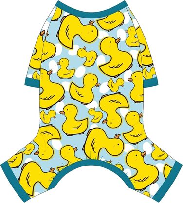 Жовтий комплект піжами для собак, теплий та літній одяг для маленьких собак, цуценят, котів. М'який, еластичний, комплект для домашніх тварин (Small)