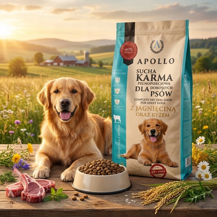 Сухий корм Apollo Karma з ягнятиною, 10 кг