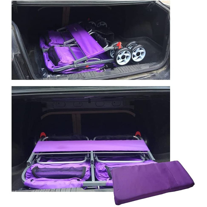 Дитяча коляска для кота та собаки 2в1, чорна з дощем, легко складається