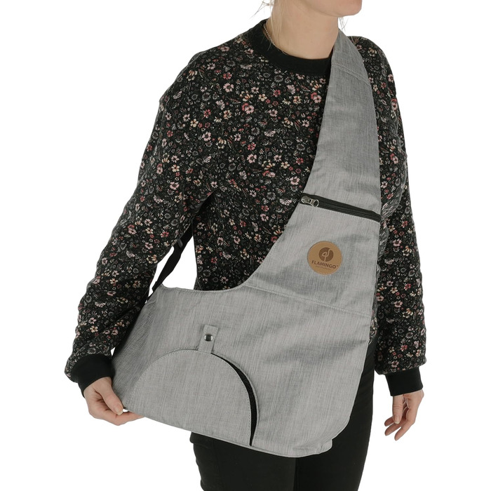 Рюкзак для собак Hunderucksack Kanga – сірий, 44x20x20 см, поліестер, з вентиляцією, для прогулянок