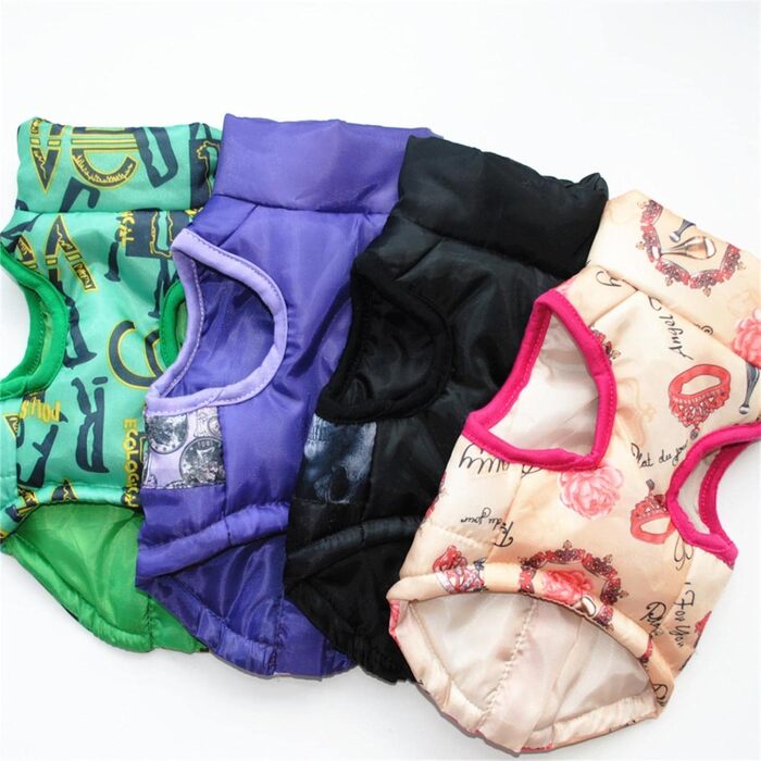 Теплий зимовий одяг для собак: тепла жилетка для маленьких собак, теплий одяг для чихуахуа, жилетка для собак UKKO