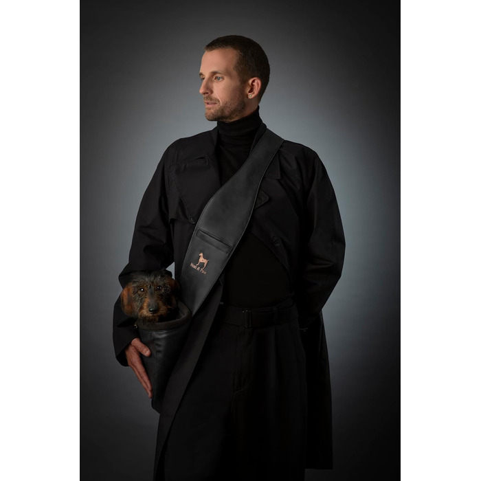 Трансформер для собак Noah & Paw: переноска для маленьких собак до 10 кг з регульованим плечовим ременем та м'яким хутром, 3 системи безпеки, веганська шкіра