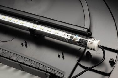 Комплект акваріума Diversa Startup LED, прямокутний, чорний, з обладнанням та LED освітленням для риб