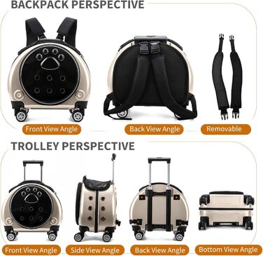 Рюкзак для тварин PETCUTE: зручний та безпечний для подорожей та прогулянок (до 7.5 кг)