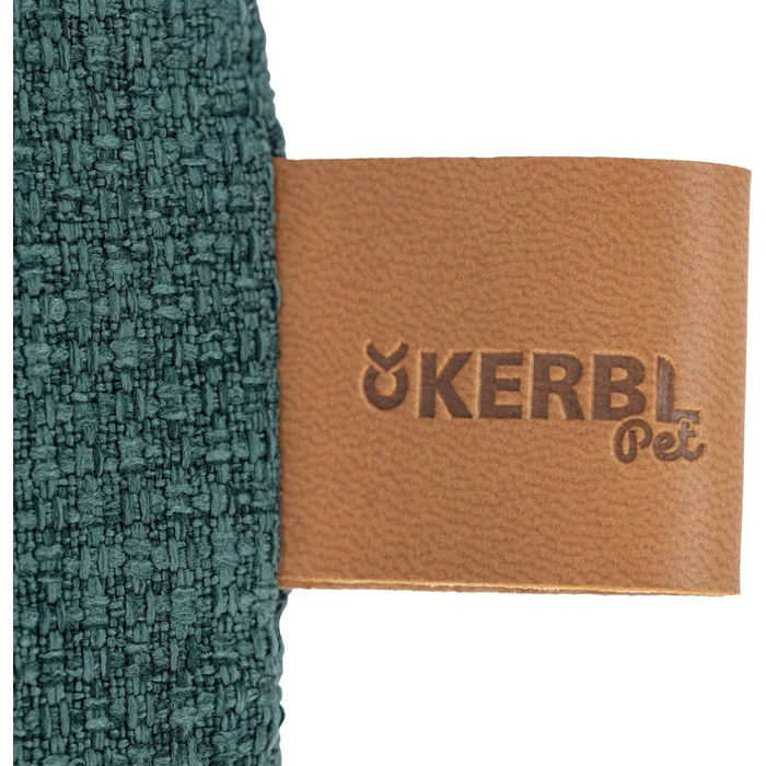 Матрац для собак Kerbl Oliver з піною з пам'яті, для собак з проблемами суглобів, ортопедичний, знімний чохол, Made in Italy, коричневий, 80x50x8 см