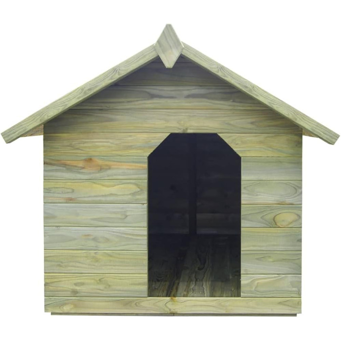 vidaXL Будка для собак з просоченої сосни, 105x153x98 см, з дахом
