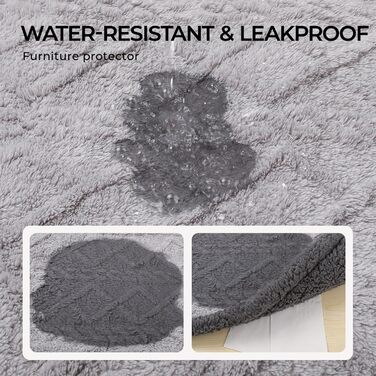 Водонепроникний килимок для собак Luciphia, миючий, для собак, котів, цуценят, теплий, м'який, флісовий, шерпа, для ліжка, дивана, софи, (102*145см) (145*165см)