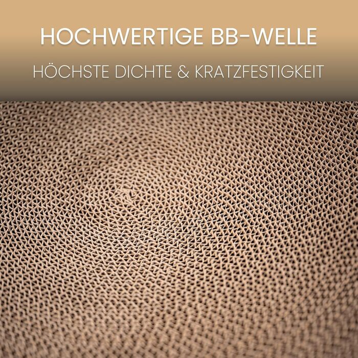 Кігтеточка для котів Petaureus Zylinder з вставкою | Стильна та екологічна | Ø 40 см | Крізь-картон з змінним вкладишем
