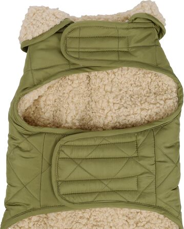 Зимовий теплий одяг для собак Flamingo Bonnie – зелений, розмір 40, преміум-якість, водонепроникний, з плюшевою підкладкою