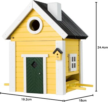 Дерев'яний будиночок для птахів Wildlife Garden WG104 Multiholk Villa – годівниця та шпаківня 2-в-1