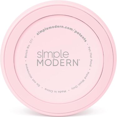 Миска для собак та котів Simple Modern Bentley Collection з нержавіючої сталі, ізольована, велика (1,8 л), Rouge