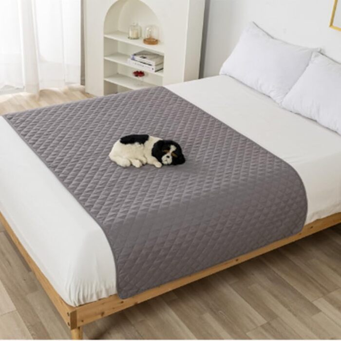 М'яка підстилка-ліжко для собак середніх порід, 75х75 см, сірого кольору. Підходить для дивана, легко миється, ручної роботи