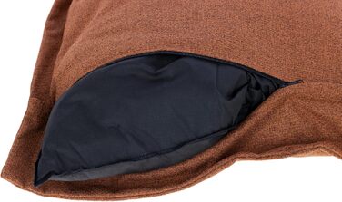 Матрац для собак Kerbl Oliver з піною з пам'яті, ортопедичний, для собак з проблемами суглобів, знімний чохол, виготовлено в Італії, коричневий, 80x50x8 см