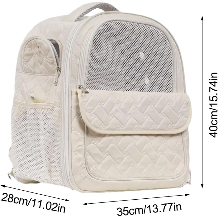 Рюкзак-переноска для домашніх тварин: регульований, дихаючий, для собак та котів | Легкий рюкзак для подорожей з сітчастими вставками, безпечний, з м'якими ременями, підходить для малих порід