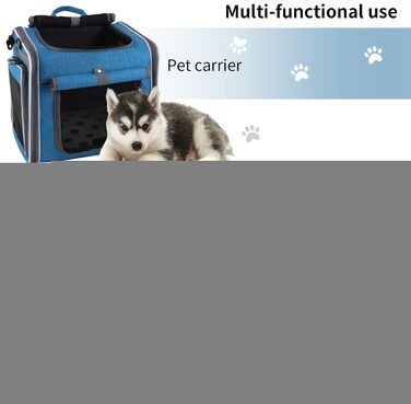 Фahrradkorb для собак MWZBTG - Транспортна коробка/рюкзак для собак | Регульована сумка для велосипеда для походів, кемпінгу, подорожей