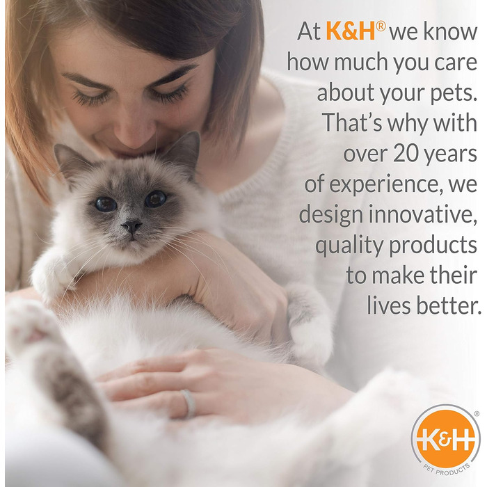 K&H PET PRODUCTS Thermo-Kitty Bett Deluxe – електричне лежанка для котів, для дому, з підігрівом, світло-коричнева з леопардовим візерунком, 50,8 см