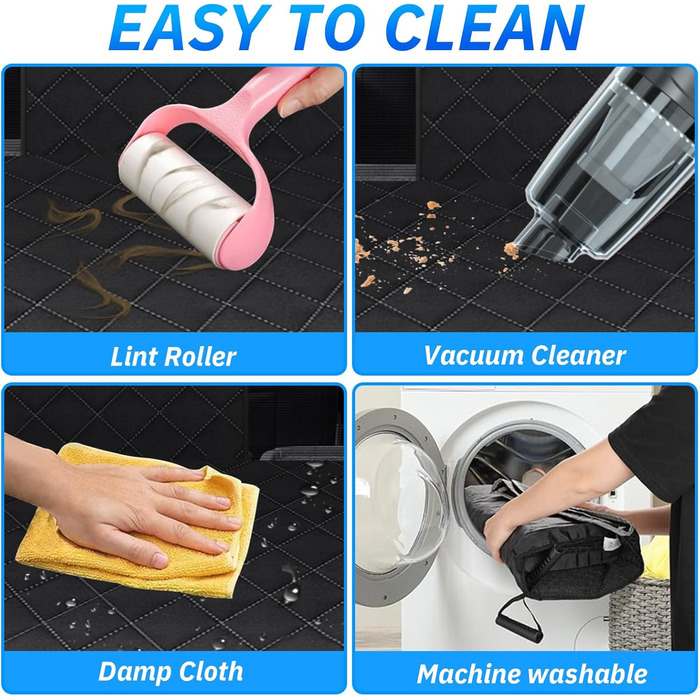 Автодеко для собак на заднє сидіння: захист, водонепроникність, ковзання, 137x147 см