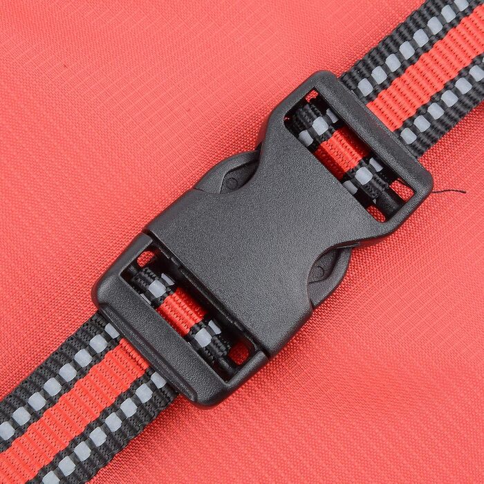 Водонепроникний дощовик для собак Ranphy середнього та великого розміру, з відбиваючими елементами, дихаючий, з захистом живота, для джек-рассел тер'єра, лабрадора, ультралегкий, безпечний, зелений, 6XL, зелено-чорний (3XL(обхват грудей:65см), червоно-чор