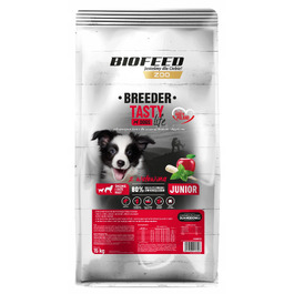 Сухий корм BioFeed з яловичиною для цуценят та молодих собак, 15 кг