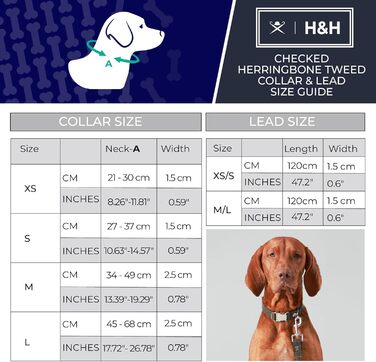 Регульований твідовий нашийник для собак HUGO & HUDSON x Hackett, темно-зелена клітинка, XS