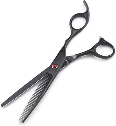Набір професійних ножиць для грумінгу собак та котів, 17.8 см (7-дюймовий набір), чорний колір