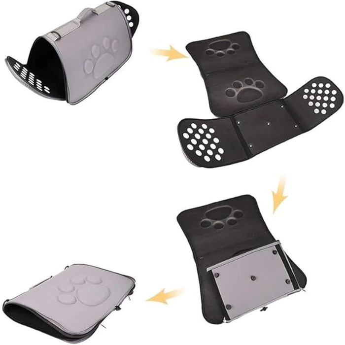 Сумка для тварин Katzen Reisetasche: переноска для собак та котів на плечі, сіра, L