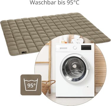 Килимок для собак Pointer 130 x 110 см, м'який та зносостійкий - легко миється до 95°C, захист підлоги та дивану - підходить для використання на вулиці (L - 110x90 см, золотисто-коричневий)