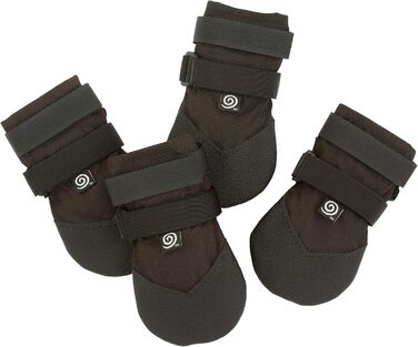 Чоботи для собак, захист лап, чорний колір, розмір 6 (M), водонепроникні, для великих собак